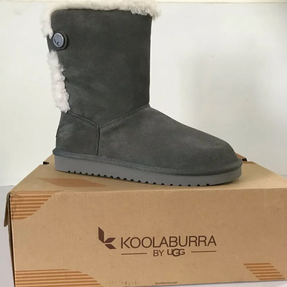 Koolaburra by UGG Jordina Suede Button Short Boots